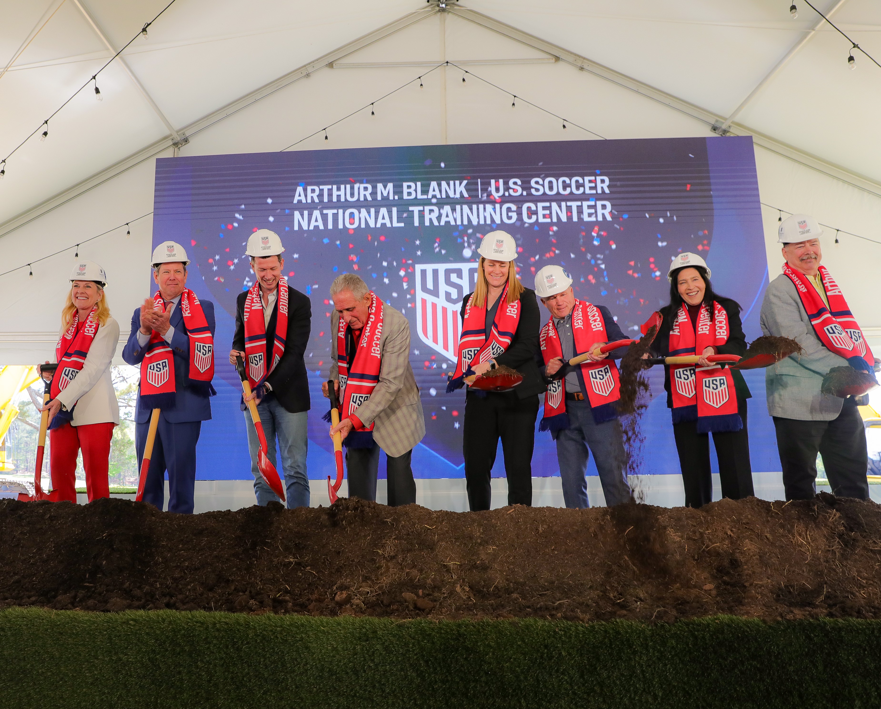 State leaders at U.S. Soccer groundbreaking