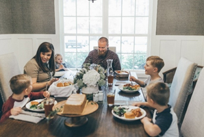 Family around Table