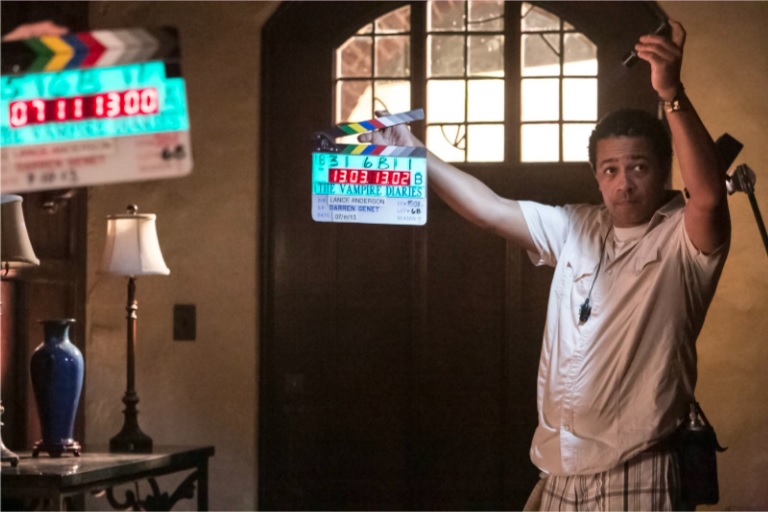 Man Holding Film Slate