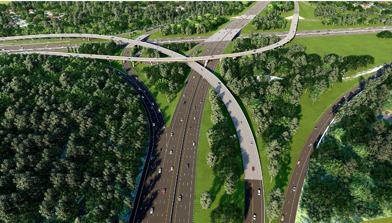 Department of Transportation image of recommended road design