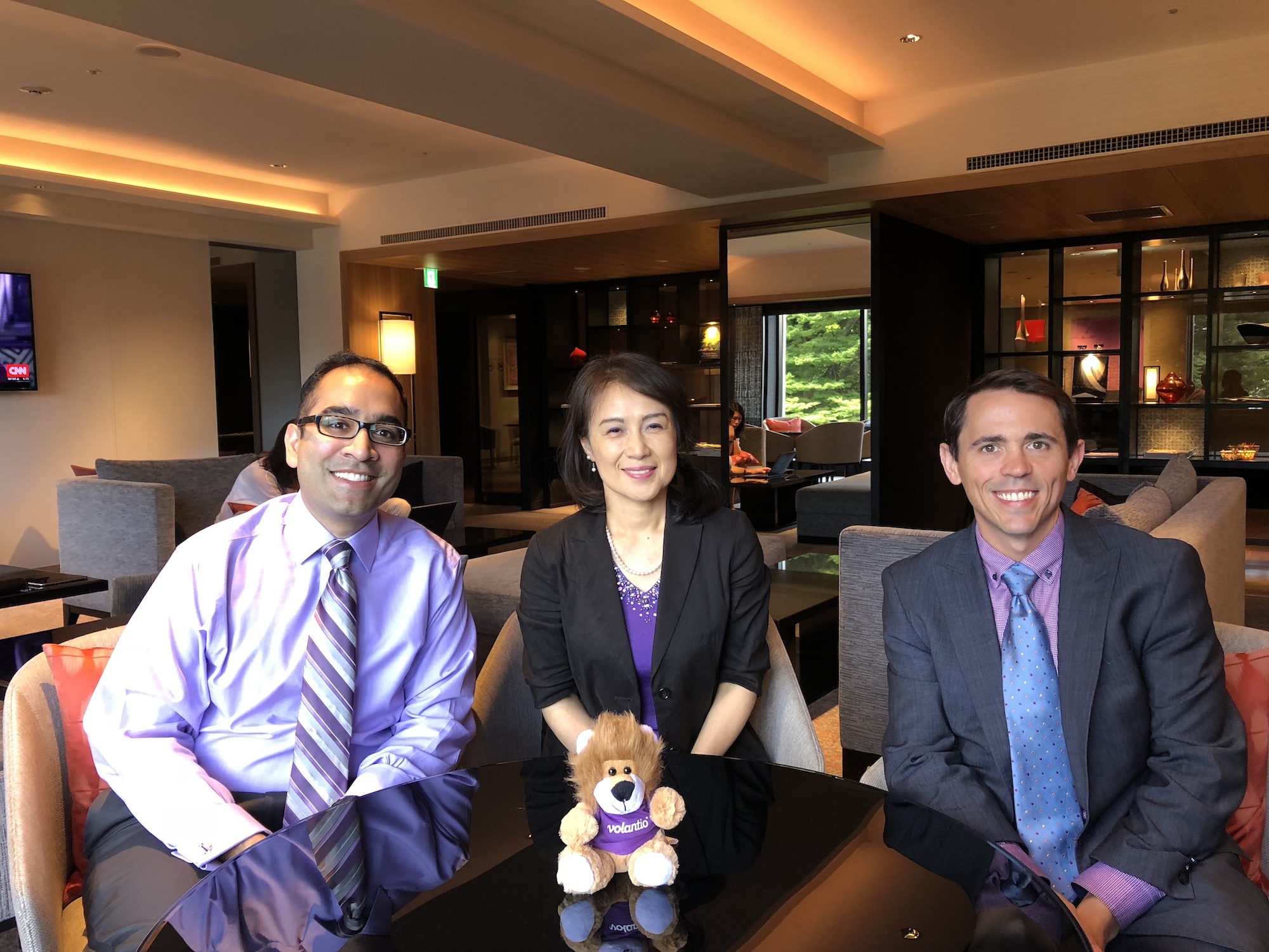 Volantio CEO Azim Baradowala and VP Jeremiah Flickinger with Yumiko Nakazono Managing Director for the State of Georgia - Japan