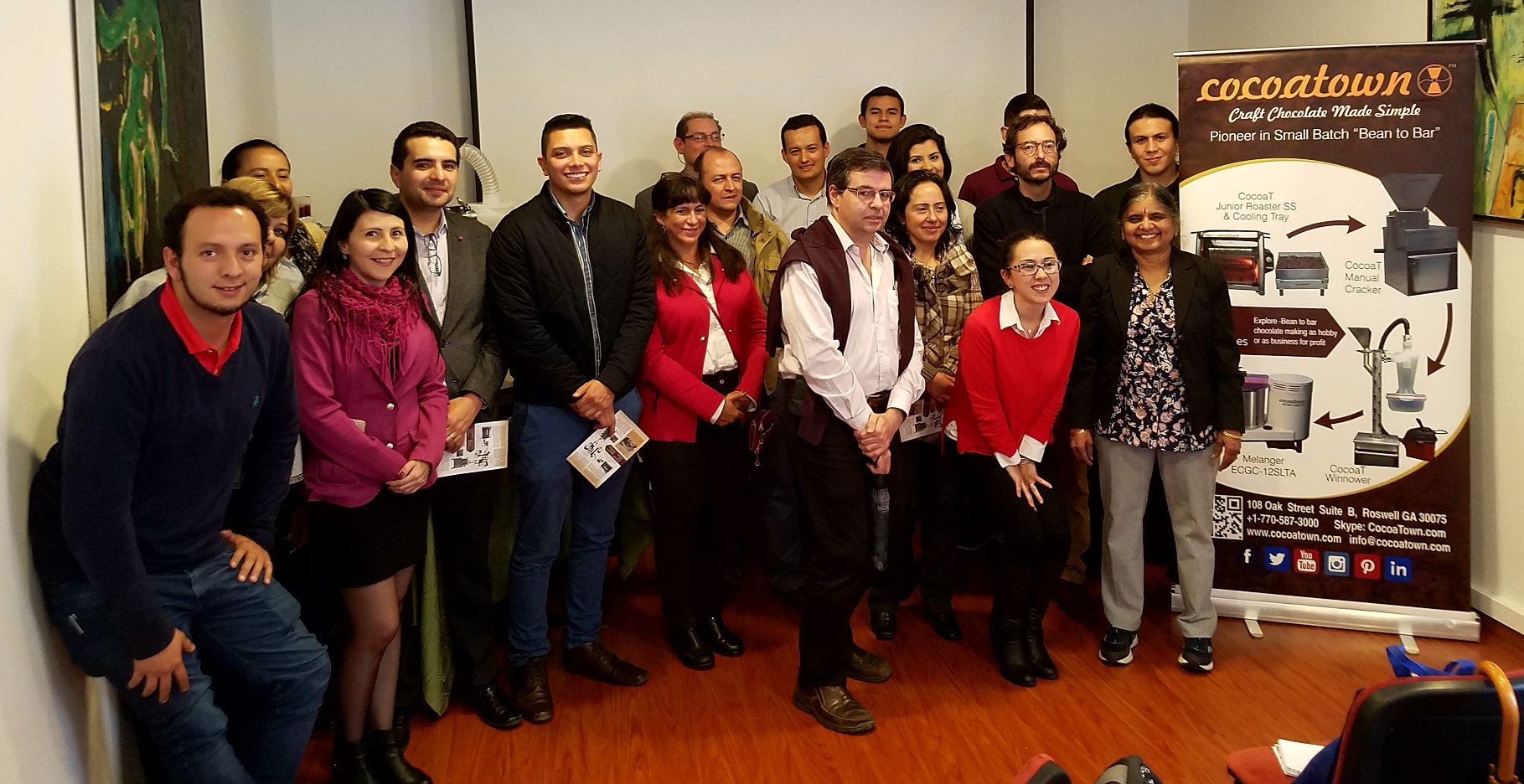 Meeting with customers in Bogota Colombia