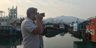 kyle hinshaw taking pictures as a location manager