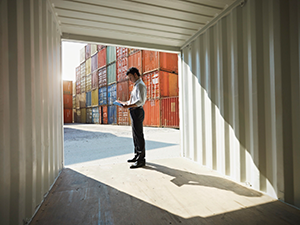 Man in Container