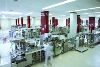 Inside of a biopharma lab